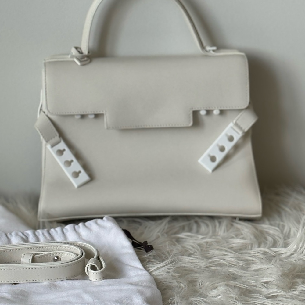 Chic Cream Satchel Bag